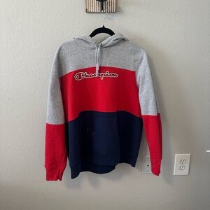 Champion Red and Gray Hoodie